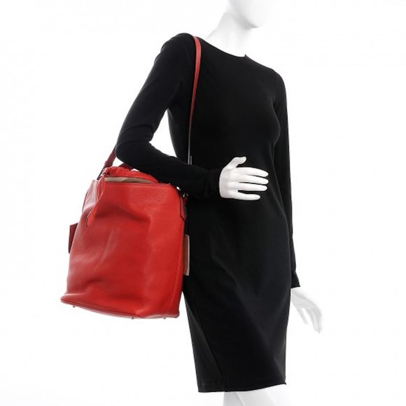 NWT BURBERRY MEDIUM ASHBY LEATHER HOBO BAG - Picture 10 of 12